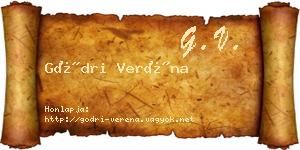 Gödri Veréna névjegykártya